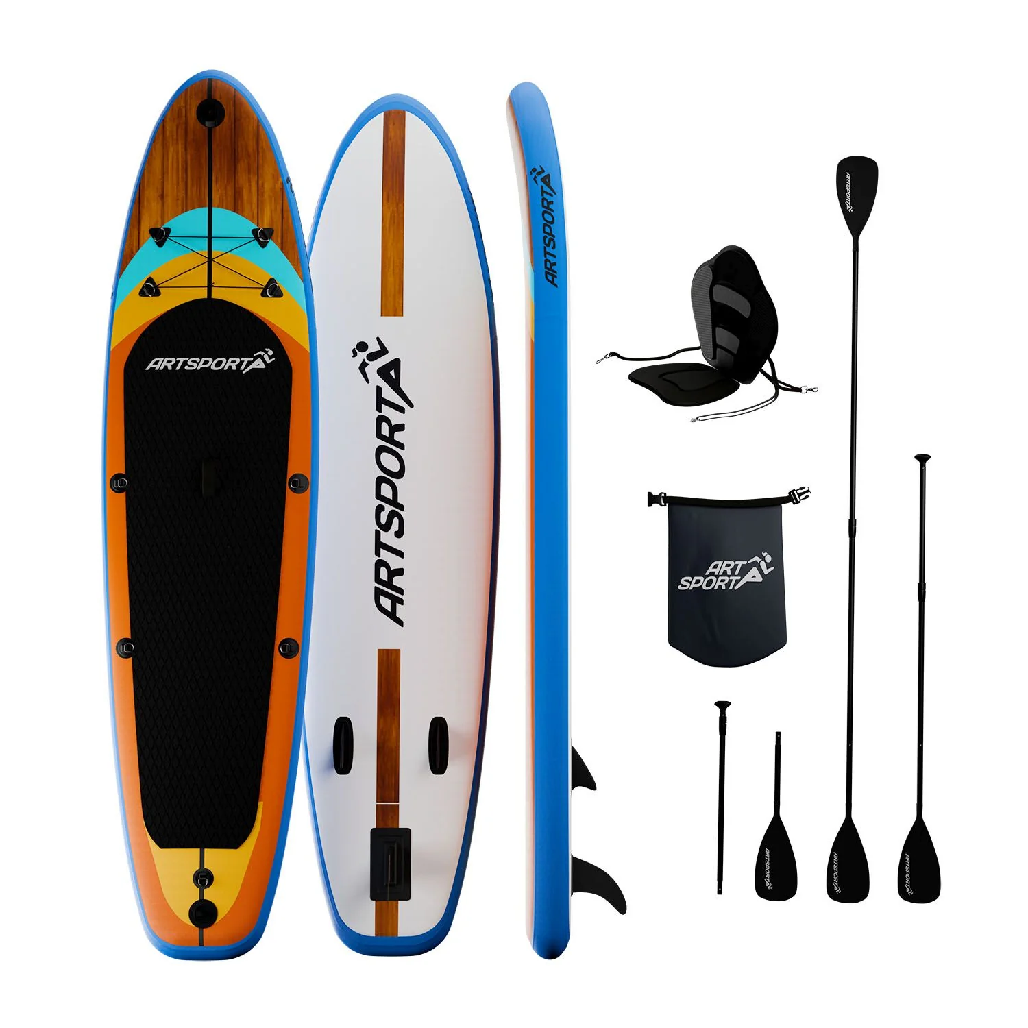 Stand Up Paddling Board mit Kajaksitz